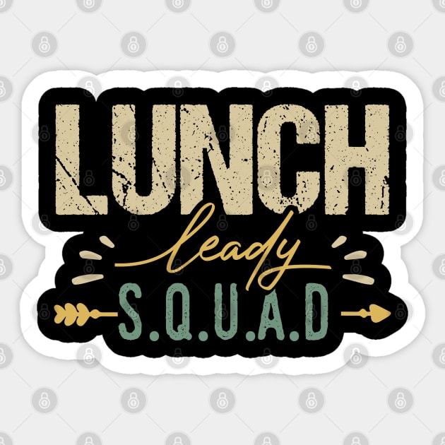 Lunch Lady Squad Sticker by Tesszero